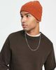 Boardmans Boardmans ribbed beanie hat in orange - 2