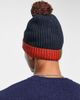 Boardmans Boardmans ribbed hem bobble beanie hat in multi - 2