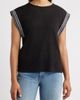 Bobeau Bobeau Caty Embroidered Sleeve Knit Top - 1