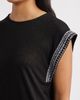 Bobeau Bobeau Caty Embroidered Sleeve Knit Top - 4