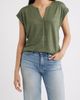 Bobeau Bobeau Caty Pleat Front Knit Top - 1
