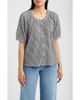 Bobeau Bobeau Check Front Button Top - 1
