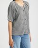 Bobeau Bobeau Check Front Button Top - 3