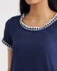 Bobeau Bobeau Crochet Trim T-Shirt - 4