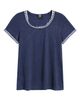 Bobeau Bobeau Crochet Trim T-Shirt - 5