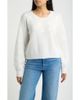 Bobeau Bobeau Embroidered Floral Sweater - 1