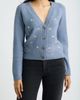 Bobeau Bobeau Embroidered Floral V-Neck Cardigan - 1