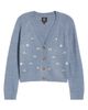 Bobeau Bobeau Embroidered Floral V-Neck Cardigan - 5