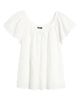Bobeau Bobeau Eyelet Cotton Peasant Top - 5