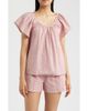 Bobeau Bobeau Eyelet Embroidered Peasant Top - 1