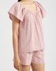 Bobeau Bobeau Eyelet Embroidered Peasant Top - 3