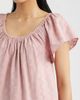 Bobeau Bobeau Eyelet Embroidered Peasant Top - 4