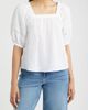 Bobeau Bobeau Lace Trim Top - 1