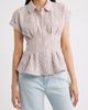 Bobeau Bobeau Pleat Stripe Button-Up Shirt - 1