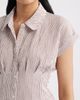 Bobeau Bobeau Pleat Stripe Button-Up Shirt - 4