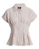 Bobeau Bobeau Pleat Stripe Button-Up Shirt - 5