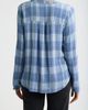 Bobeau Bobeau Roll Sleeve Plaid Top - 2