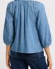 Bobeau Bobeau Smocked Neck Button-Up Top - 2