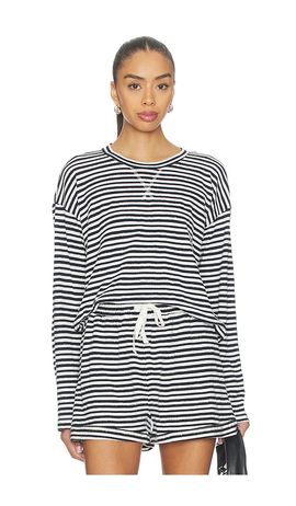 Bobi Bobi Drop Shoulder Pullover Top
