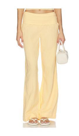 Bobi Bobi Fold Over Waist Beach Pant