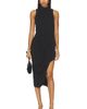 Bobi Bobi Mock Neck Pleated Dress - 1