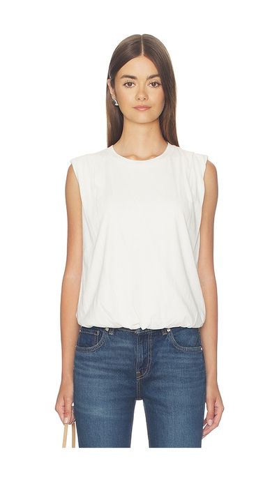 Bobi Bobi Sleveless Bubble Hem Tee