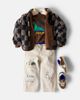 Bobo Choses Bobo Choses Almost Moiré checked cotton teddy jacket - 2