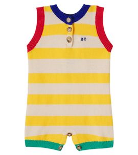 Bobo Choses Bobo Choses Baby BC striped cotton playsuit