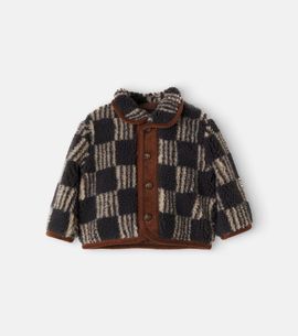 Bobo Choses Bobo Choses Baby checked cotton jacket