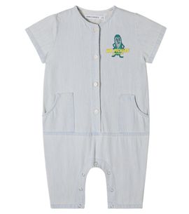 Bobo Choses Bobo Choses Baby Mr Pickles denim playsuit