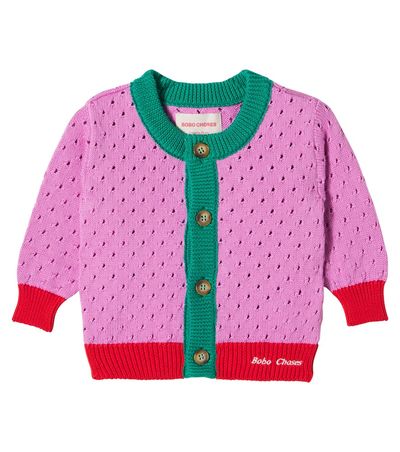 Bobo Choses Bobo Choses Baby open-knit cotton cardigan