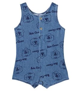 Bobo Choses Bobo Choses Baby Pickles The Dog denim playsuit
