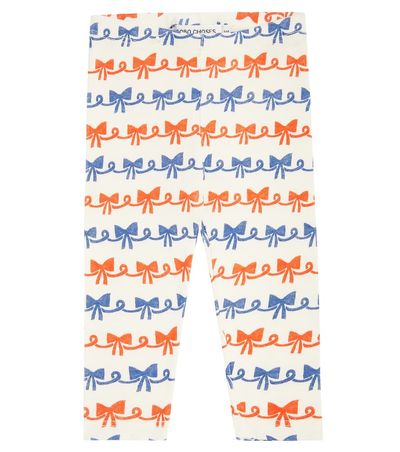 Bobo Choses Bobo Choses Baby Ribbon Bow cotton-blend jersey leggings