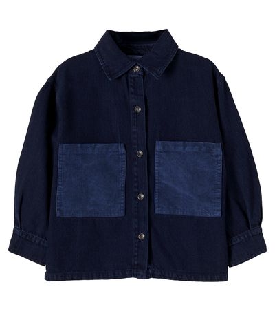 Bobo Choses Bobo Choses Corduroy-trimmed denim jacket
