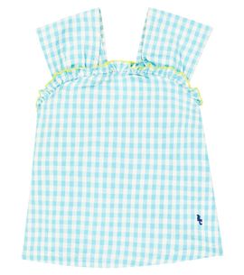Bobo Choses Bobo Choses Gingham cotton and linen top