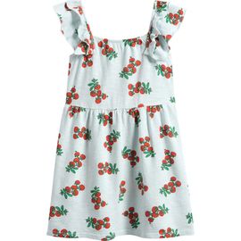 Bobo Choses Bobo Choses Kids' Juicy Tomatoes Print Organic Cotton Dress