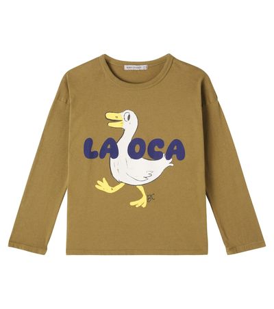 Bobo Choses Bobo Choses La Oca printed cotton jersey T-shirt