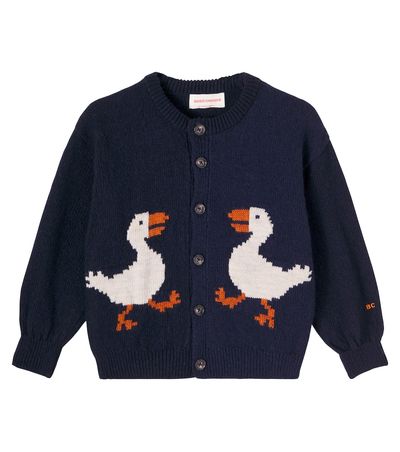 Bobo Choses Bobo Choses La Oca ribbed-knit wool-blend cardigan