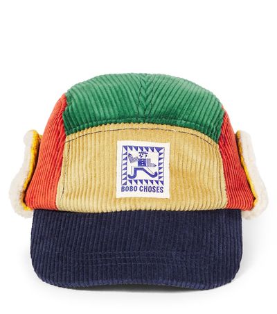 Bobo Choses Bobo Choses Mr Pencil cotton corduroy baseball cap