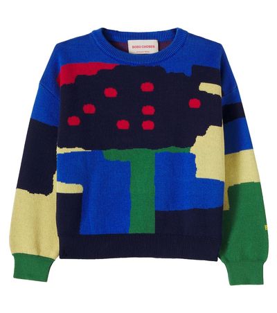 Bobo Choses Bobo Choses Paint Forest cotton jacquard sweater