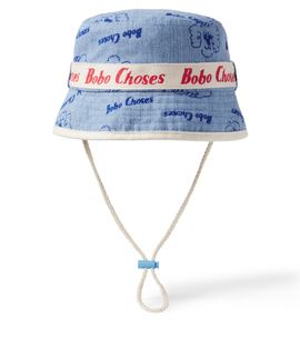 Bobo Choses Bobo Choses Pickles The Dog denim bucket hat