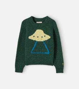 Bobo Choses Bobo Choses Pixel Abduction jacquard sweater