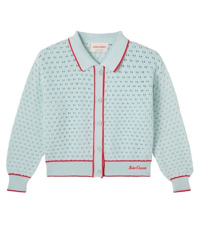 Bobo Choses Bobo Choses Pointelle cotton cardigan