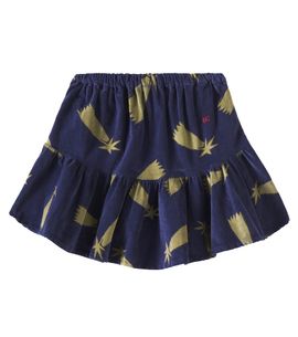 Bobo Choses Bobo Choses Shooting Stars cotton velvet skirt