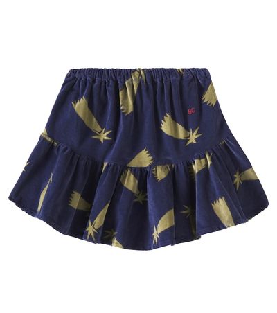 Bobo Choses Bobo Choses Shooting Stars cotton velvet skirt