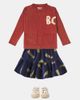 Bobo Choses Bobo Choses Shooting Stars cotton velvet skirt - 2