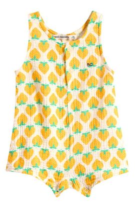 Bobo Choses Bobo Choses Strawberry Print Playsuit