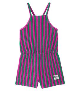 Bobo Choses Bobo Choses Striped cotton-blend terry playsuit