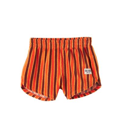 Bobo Choses Bobo Choses Striped cotton-blend terry shorts