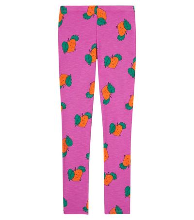 Bobo Choses Bobo Choses Tangerine cotton-blend leggings